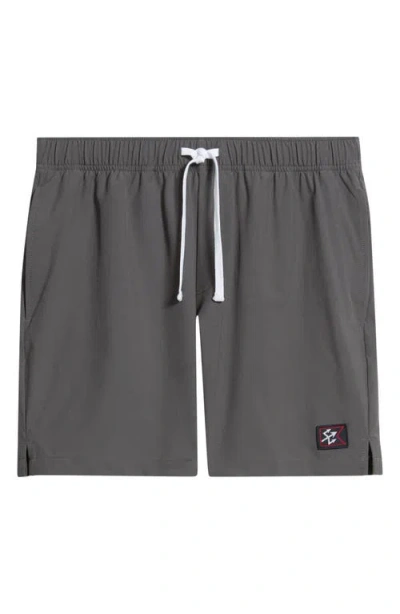 Dark Seas Warwick Stretch Drawstring Shorts In Gray