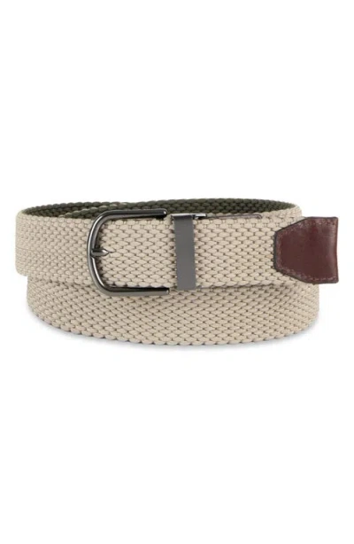 Cole Haan Reversible Stretch Web Belt In Brown