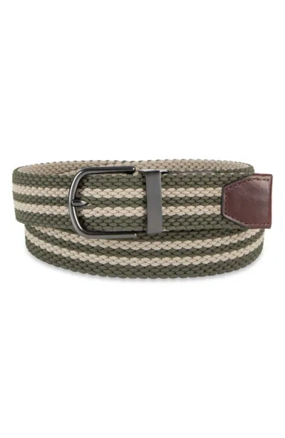 Cole Haan Reversible Stretch Web Belt In Brown