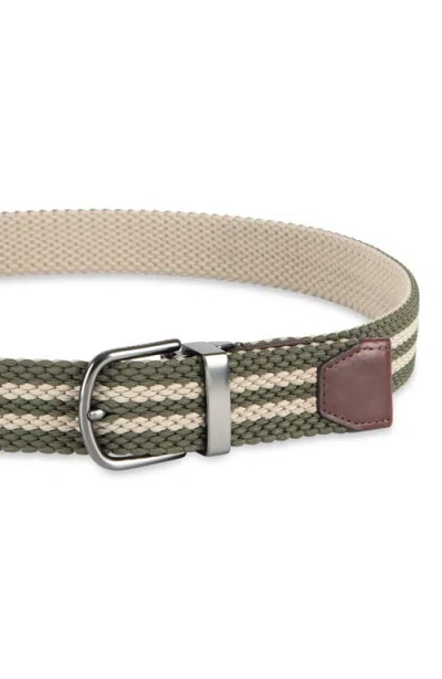 Cole Haan Reversible Stretch Web Belt In Brown