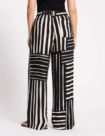Albaray Patchwork Stripe Trouser In Multi