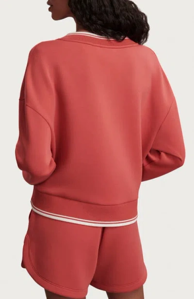 Varley Blithe Cropped Sweatshirt In Red