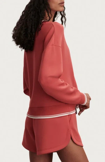 Varley Blithe Cropped Sweatshirt In Red