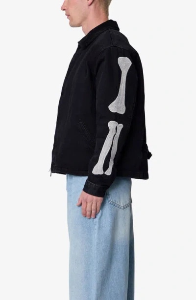 Mnml Skeleton Work Jacket In Black
