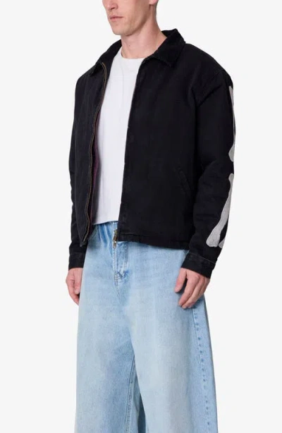 Mnml Skeleton Work Jacket In Black