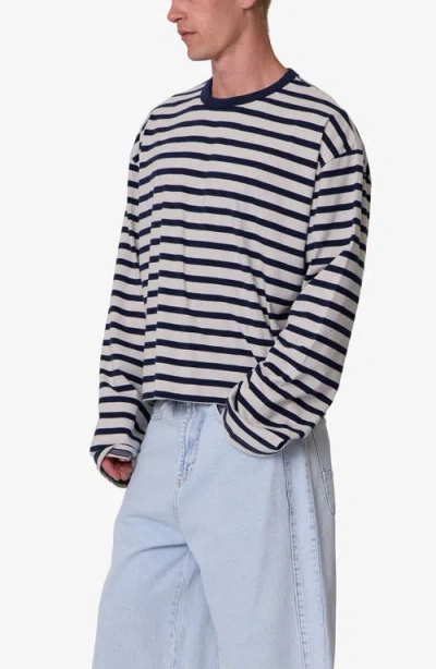 Mnml Oversize Stripe Cotton T-shirt In Multi