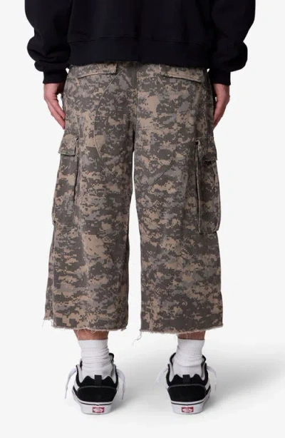 Mnml Extra Long Cargo Shorts In Multi