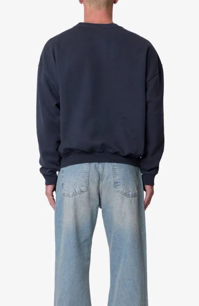 Mnml Heavyweight Basic Crewneck Sweatshirt In Blue