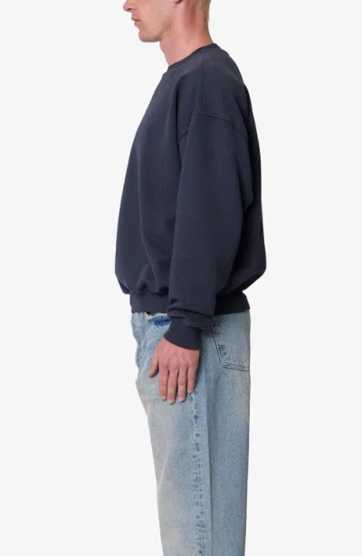 Mnml Heavyweight Basic Crewneck Sweatshirt In Blue