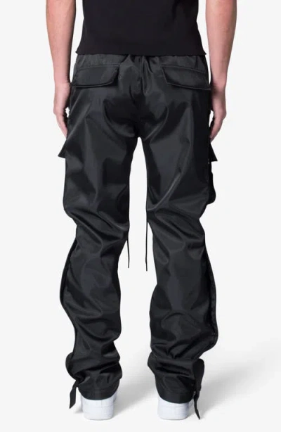 Mnml Side Snap Nylon Cargo Pants In Black