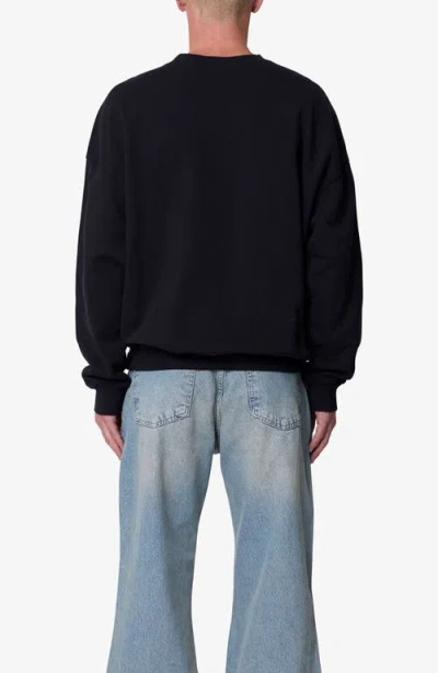 Mnml Heavyweight Basic Crewneck Sweatshirt In Black