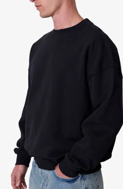 Mnml Heavyweight Basic Crewneck Sweatshirt In Black