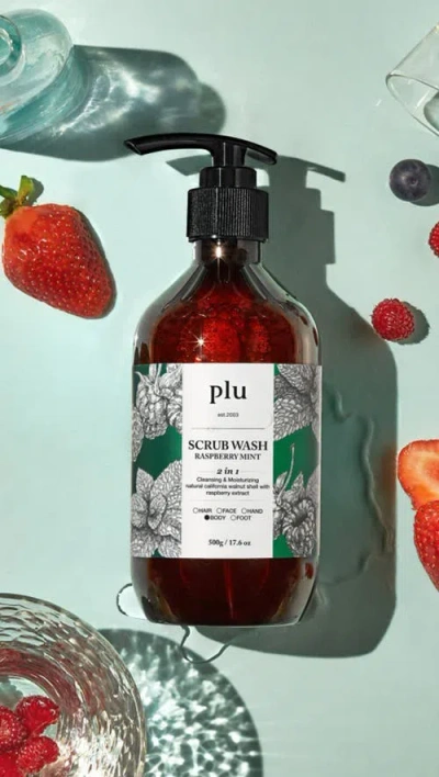 Plu Scrub Wash Raspberry Mint In Transparent