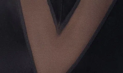 Mapalé Mapale Mesh Panel Bodysuit In Black