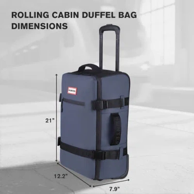 Hunter 21" Carry On Rolling Duffel In Blue