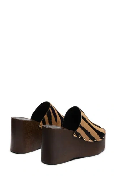 Stuart Weitzman Kate Platform Wedge Sandal In Brown
