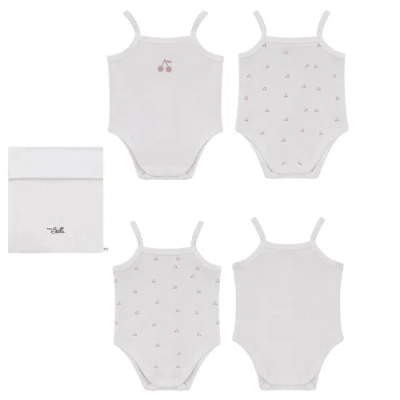 Bebe Bella Cherry Print Romper Set In Multi