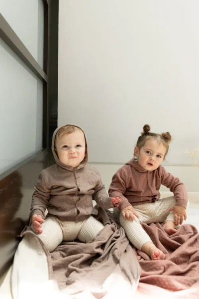 Bebe Bella Knitted Hooded Jacket With Patch Pockets