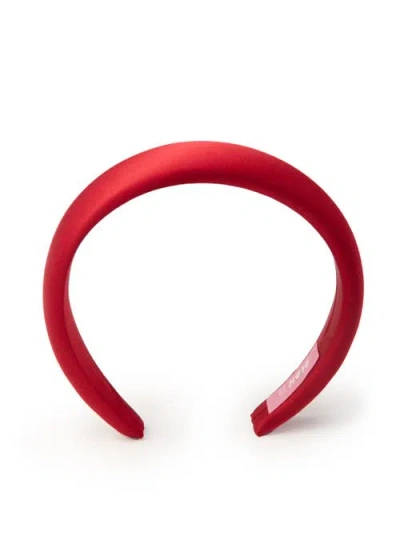 Olah The Essential Silk Headband In Red