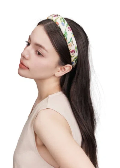 Olah Tulip Silk Headband In Multi