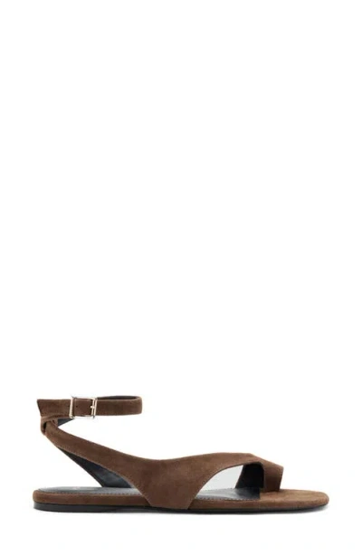 Mango Ankle Strap Sandal In Brown