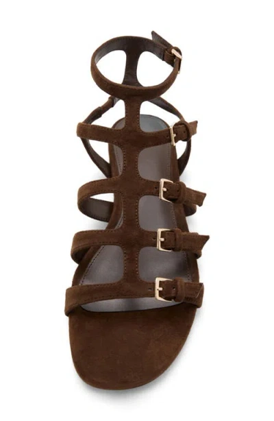 Mango Ankle Strap Sandal In Brown
