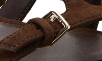 Mango Ankle Strap Sandal In Brown