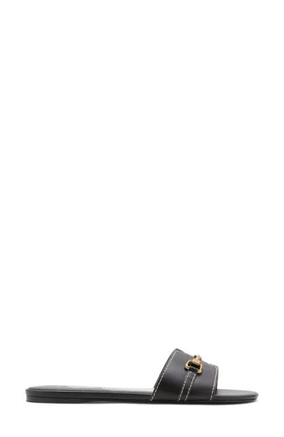 Mango Bit Slide Sandal In Brown