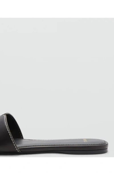 Mango Bit Slide Sandal In Brown