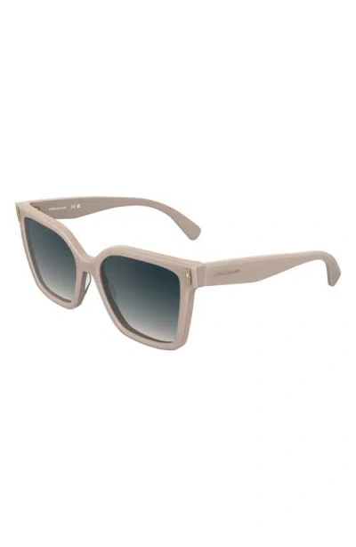 Longchamp Roseau 55mm Modified Rectangular Sunglasses In Neutral