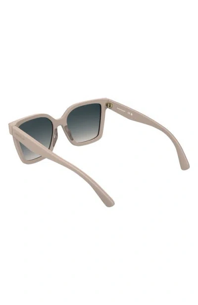 Longchamp Roseau 55mm Modified Rectangular Sunglasses In Neutral