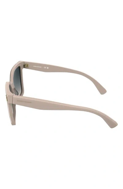 Longchamp Roseau 55mm Modified Rectangular Sunglasses In Neutral