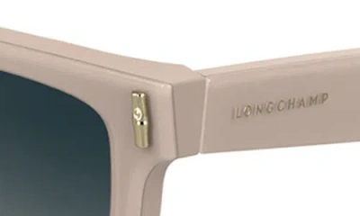 Longchamp Roseau 55mm Modified Rectangular Sunglasses In Neutral