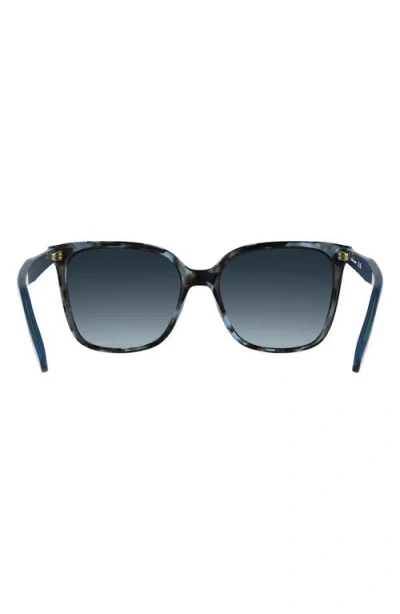 Longchamp Le Pliage 55mm Gradient Modified Rectangular Sunglasses In Blue