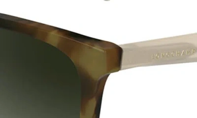 Longchamp Le Pliage 55mm Gradient Modified Rectangular Sunglasses In Green
