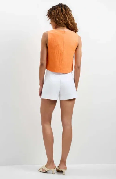 Trina Turk Siara Button Side Top In Orange