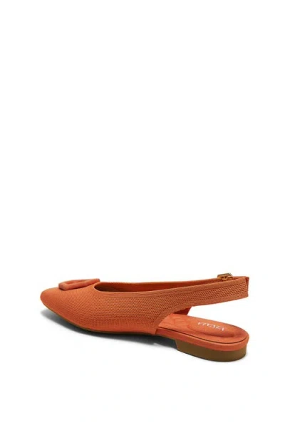 Vivaia Mini Square-toe Slingback Sandals In Orange