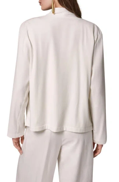 Donna Karan New York Drape Front Jacket In White