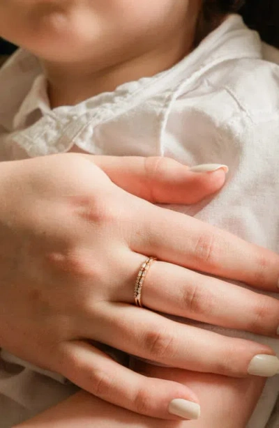 Made By Mary Mama Morse Code Ring In Metallic