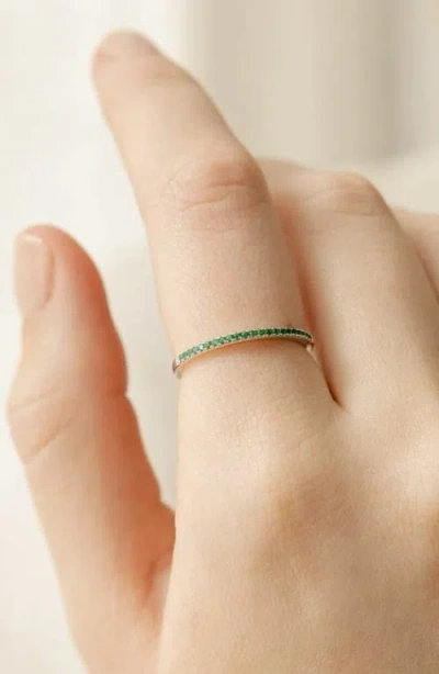 Made By Mary May Birthstone Stacking Ring In Silver