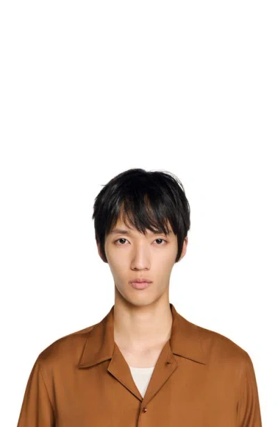 Sandro Floaty Shirt In Brown