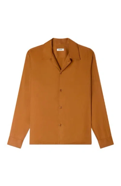 Sandro Floaty Shirt In Brown