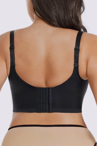 Shapellx Back Smoothing Lace Underwire Bra In Black