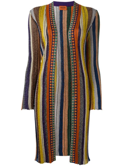 Missoni Knit Cardigan With Metallic Thread In Multicolored