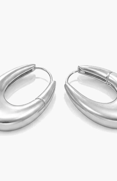 Yoj Eclipse Mini Hoops In Metallic
