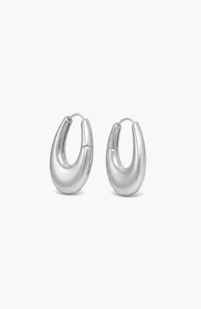 Yoj Eclipse Mini Hoops In Metallic