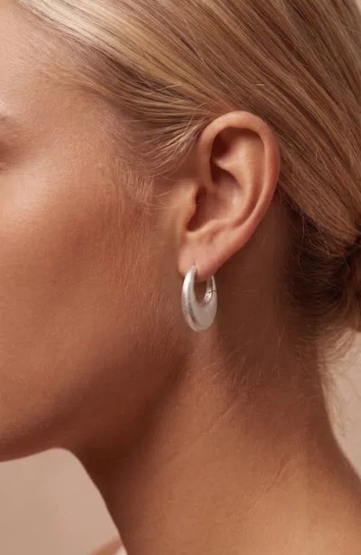 Yoj Eclipse Mini Hoops In Metallic