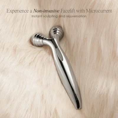 Project E Beauty Vora Microcurrent Facial Roller In Silver
