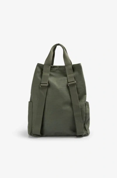 Scalpers Canvas Drawstring Backpack In Green