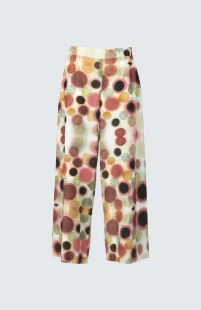Luukaa Myra Printed Thin Cotton Pants In Multi